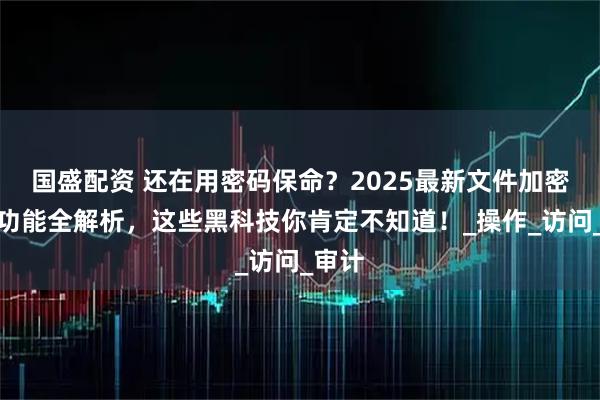 国盛配资 还在用密码保命？2025最新文件加密软件功能全解析，这些黑科技你肯定不知道！_操作_访问_审计